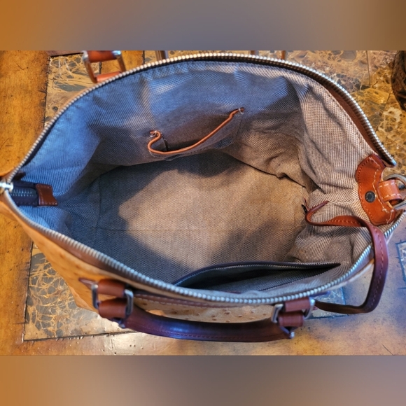 Dooney & Bourke Ostrich embossed leather bag - Picture 7 of 12